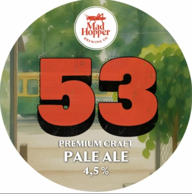 53 Pale Ale 4.5%, Mad Hopper Brewing Co., Finland