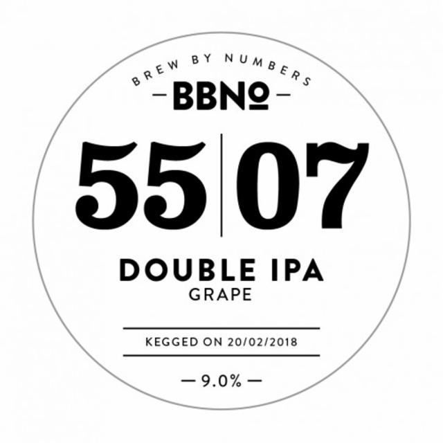 55|07 Double IPA - Grape 9.0%, Brew By Numbers, England