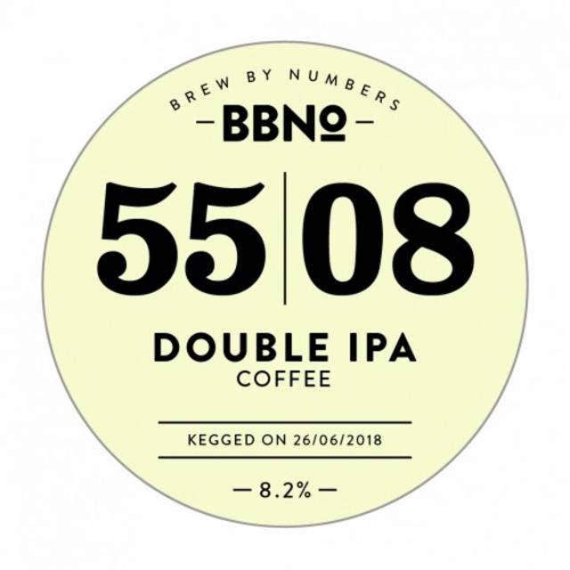 55|08 Double IPA - Coffee 8.2%, Brew By Numbers, England