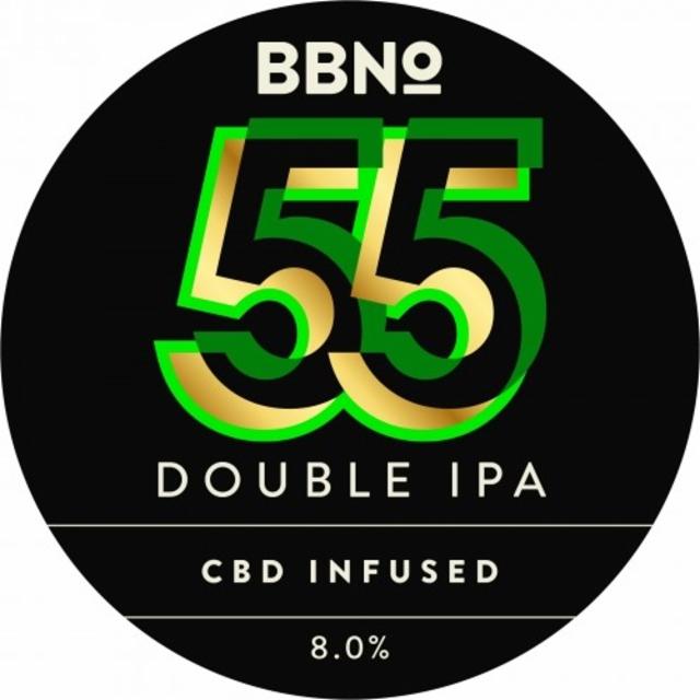55 Double IPA - CBD Infused 8.0%, Brew By Numbers, England