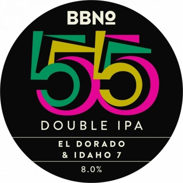 55 Double IPA - El Dorado & Idaho 7 8.0%, Brew By Numbers, England