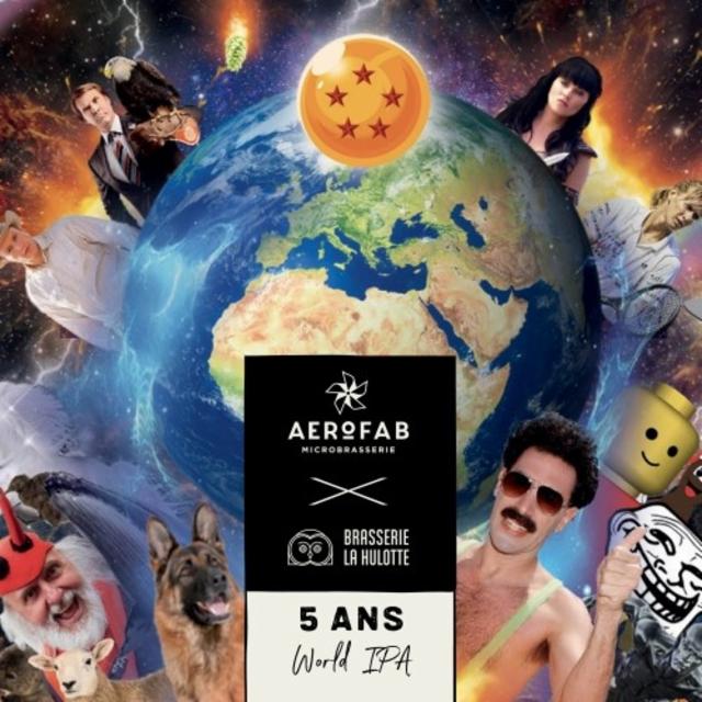 5 Ans World IPA 6.0%, Aerofab, France