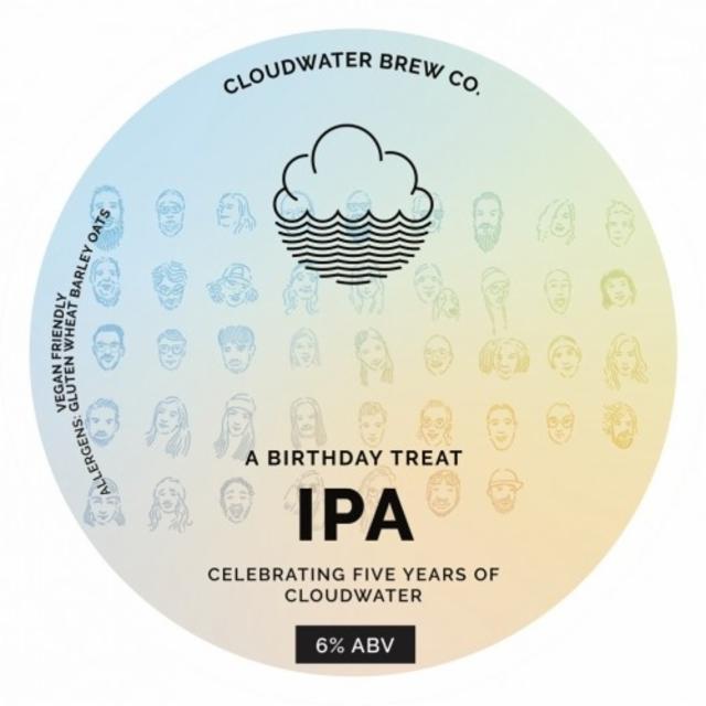 5th Birthday IPA 6.0%, Cloudwater Brew Co., England