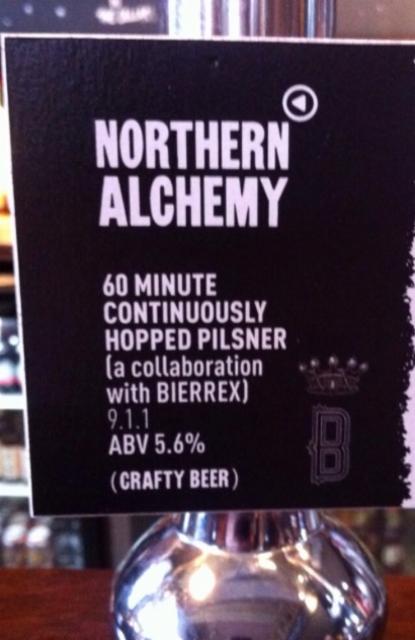 60 Minute Continuously Hopped Pilsner 5.6%, Northern Alchemy, England