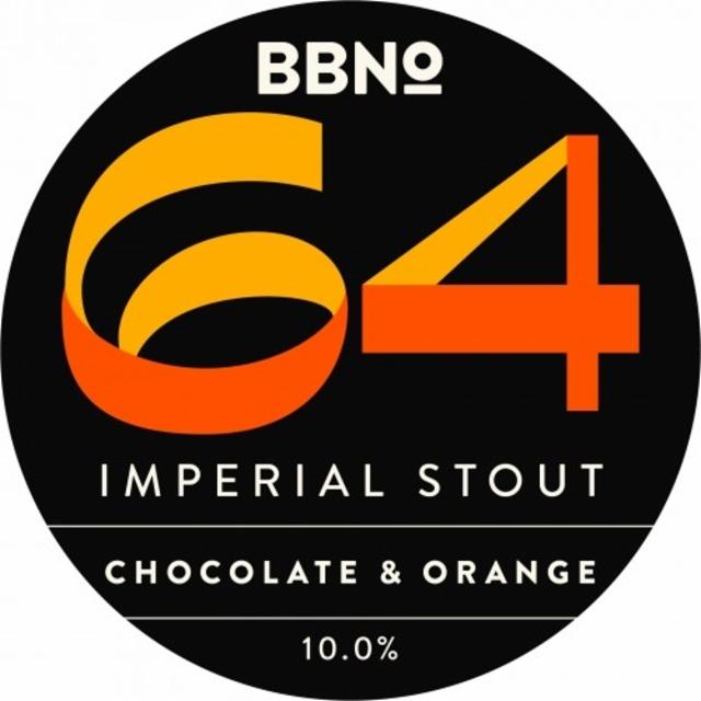64 Imperial Stout - Chocolate & Orange 10.0%, Brew By Numbers, England