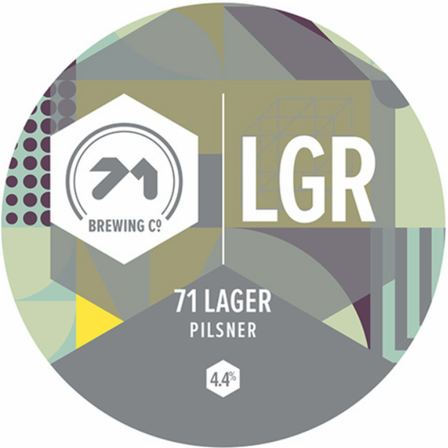 71 Lager 4.4%, 71 Brewing, Scotland