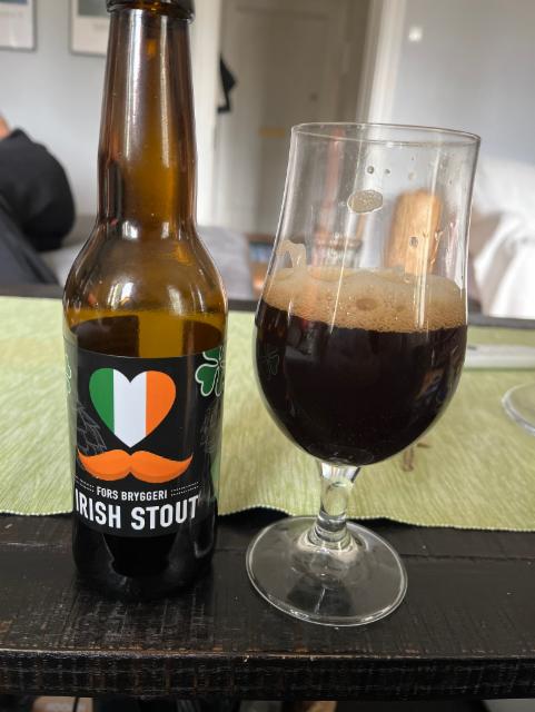 Irish stout 5.6%, Fors Bryggeri, Sweden