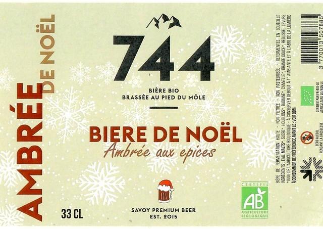 744 Bière De Noël 5.8%, La Brasserie 744, France