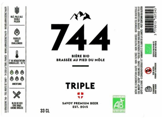 744 Triple 7.4%, La Brasserie 744, France