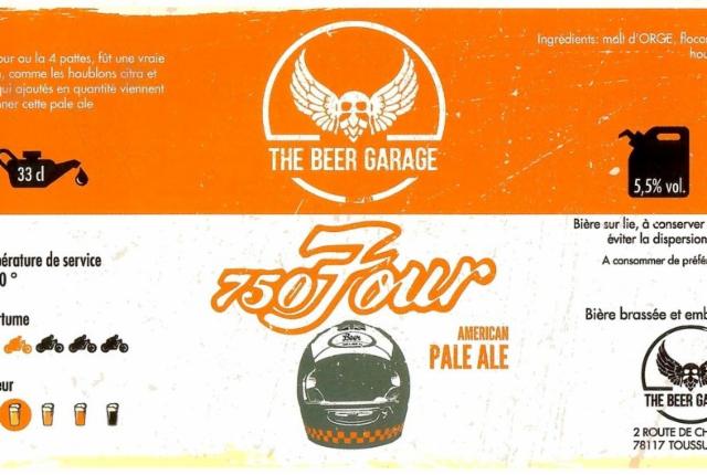 750 Four 6.0%, The Beer Garage, France