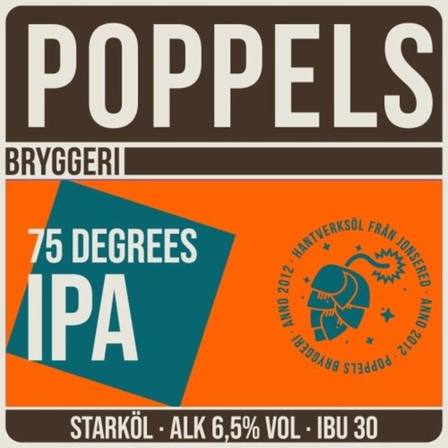 75 Degrees IPA, Poppels Bryggeri