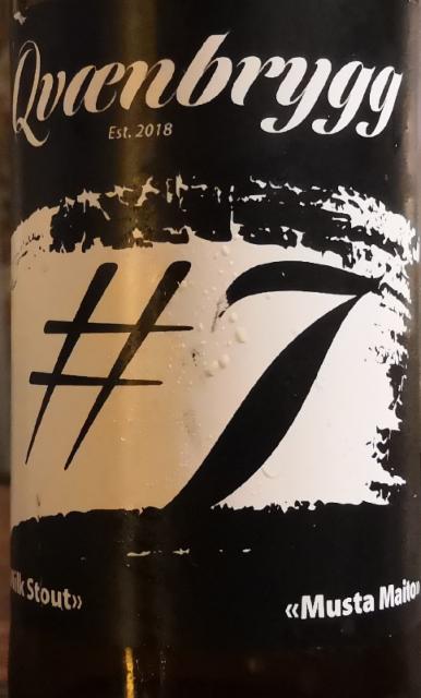 #7 "Musta maito" 4.7%, Qvænbrygg, Norway