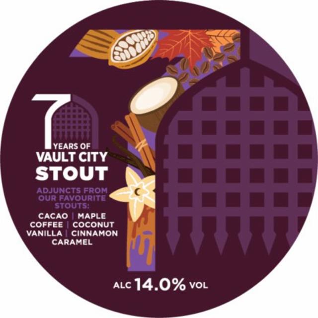7 Years Stout 14.0%, Vault City Brewing, Scotland