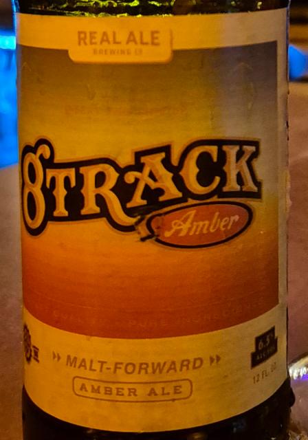 8-track amber ale 6.5%, Real Ale Brewing Company, United States