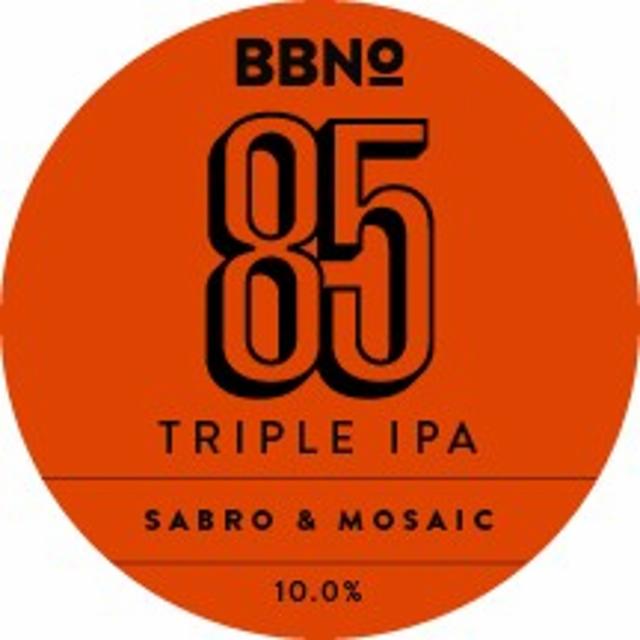 85 Triple IPA - Sabro & Mosaic 10.0%, Brew By Numbers, England