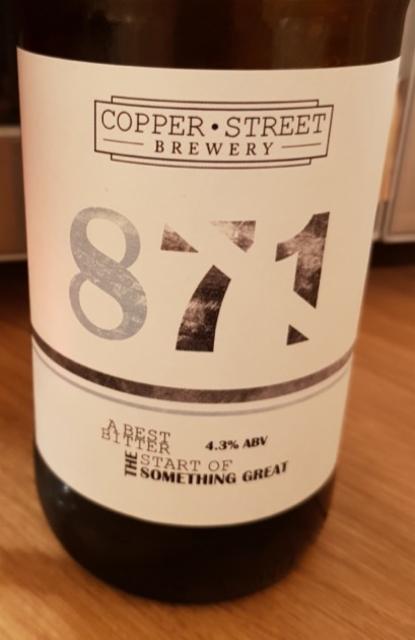 871 4.3%, Copper Street Brewery, England