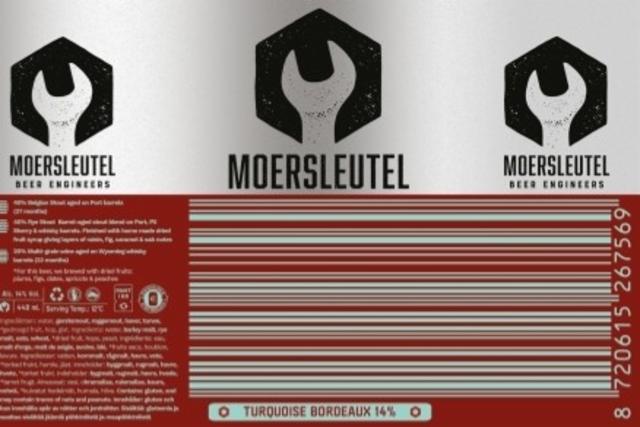 8720615267569 (Barcode Turquoise Bordeaux) 14.0%, Brouwerij De Moersleutel, Netherlands