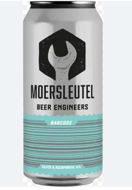 8720615268634 (barecode silver & aquamarine), Brouwerij De Moersleutel