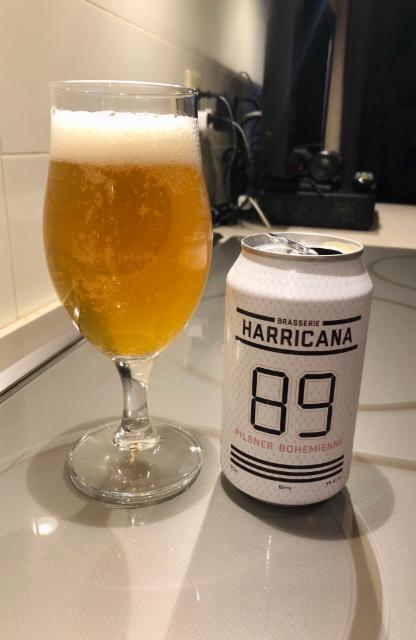 89 Pilsner Bohemienne 5.2%, Brasserie Harricana, Canada