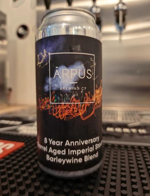 8 year anniversary barrel aged imperial stout barleywine blend 12.0%, Ārpus Brewing Co., Latvia