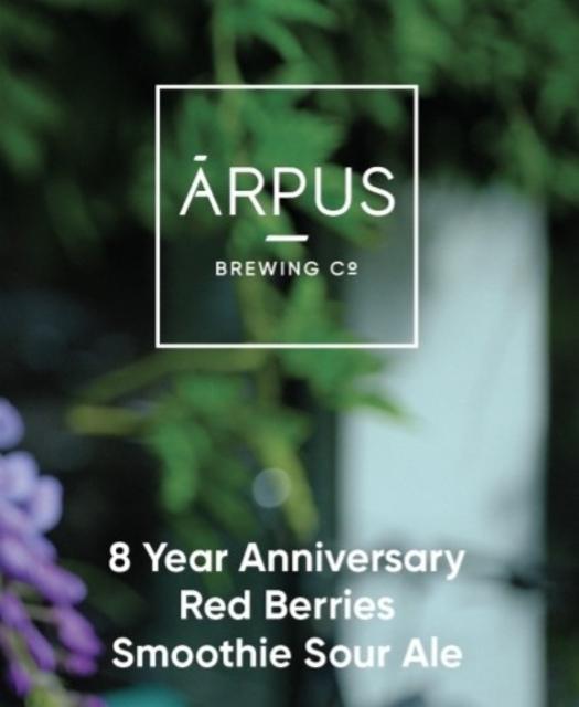 8 Year Anniversary Red Berries Smoothie Sour Ale 4.5%, Ārpus Brewing Co., Latvia