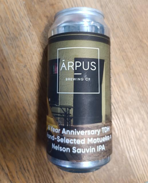 8 year anniversary tdh hand selected motueka X nelson sauvin ipa 6.5%, Ārpus Brewing Co., Latvia