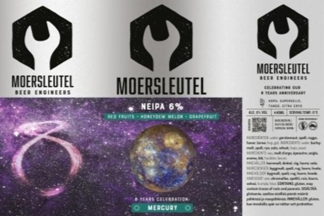 8 Years Celebration: Mercury 6.0%, Brouwerij De Moersleutel, Netherlands