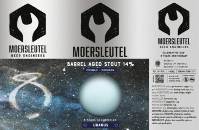 8 Years Celebration: Uranus 14.0%, Brouwerij De Moersleutel, Netherlands