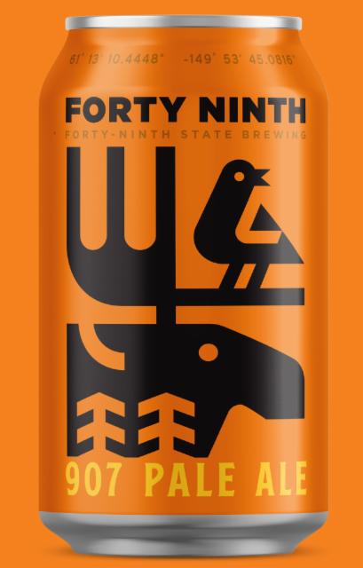 907 Pale Ale 5.2%, 49th State Brewery, United States