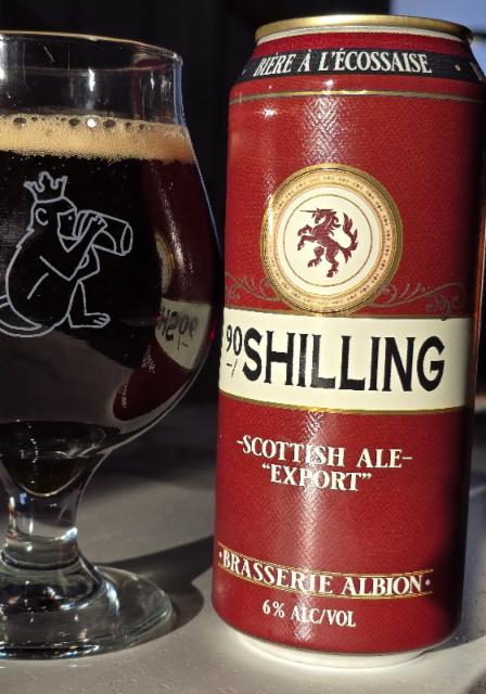 90 SHILLING 6.0%, Brasserie Artisanale Albion, Canada