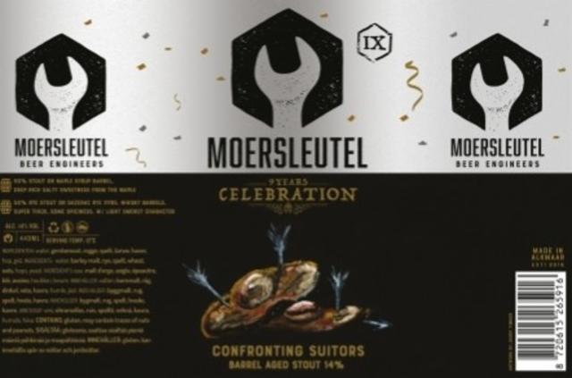 9 Years Celebration: Confronting Suitors 14.0%, Brouwerij De Moersleutel, Netherlands