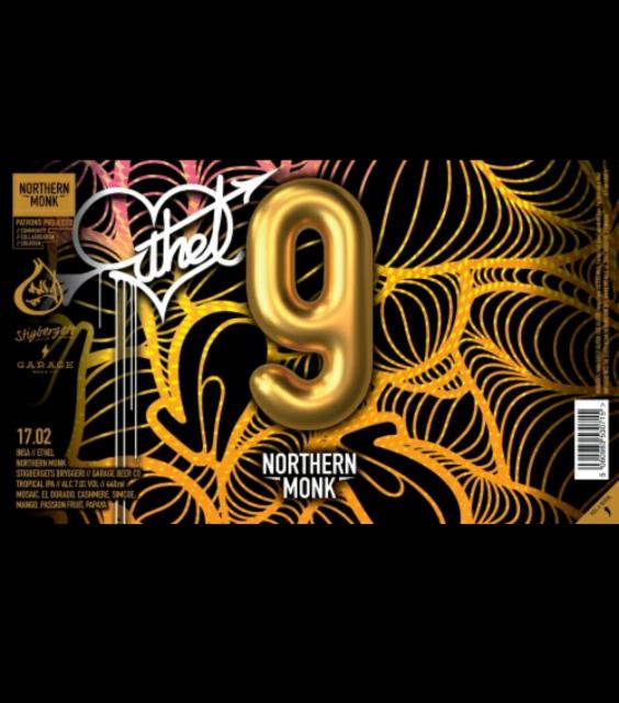 9th anniversary // Insa // Ethel // Tropical IPA 7.0%, Northern Monk Brew Co., England