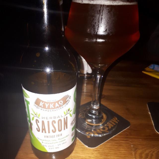 Herbal Saison Vintage 2018 7.5%, Kykao Microbrewery, Greece