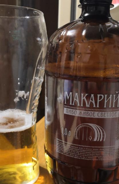 Makariy Pivo Zhivoe Svetloe / Макарий Пиво Живое Светлое 4.0%, Pivovarenny Zavod Lyskovsky / Пивоваренный Завод Лысковский, Russia
