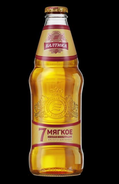 Baltika 7 Myagkoe / Балтика 7 Мягкое 4.7%, Baltika Brewery / Пивоваренная компания Балтика, Russia