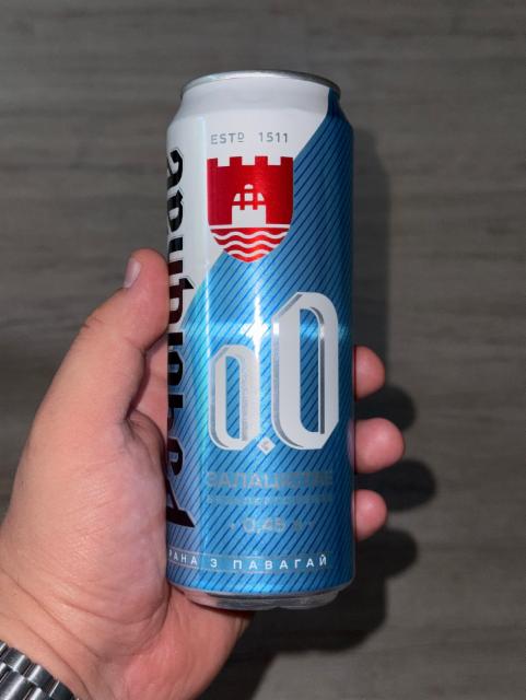 Рэчыцкае Залацістае Безалкагольнае 0.5%, Bobrujsk Brewery / Бобруйский Бровар, Belarus