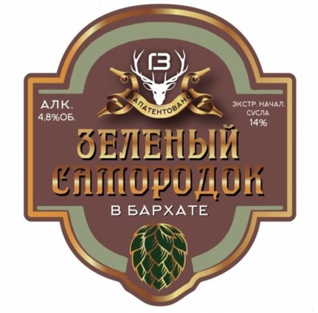 Zelenyi Samorodok v Barkhate / Зелёный Самородок в Бархате 4.8%, Pankrat / Панкрат, Russia