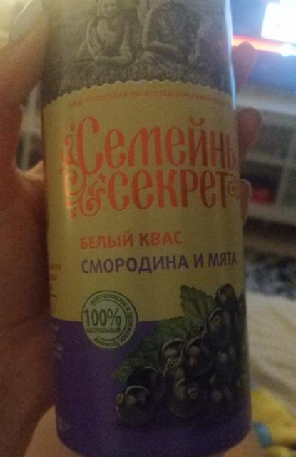 Semeinyi Sekret: Belyi Kvas Smorodina i Myata / Семейный Секрет: Белый Квас Смородина и Мята 1.2%, Ochakovo / Очаково, Russia