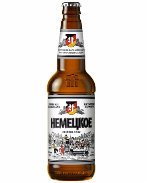Немецкое Светлое / Nemetskoe Svetloe 4.2%, Barnaulskyi Pivovarenny Zavod / Барнаульский Пивоваренный Завод, Russia