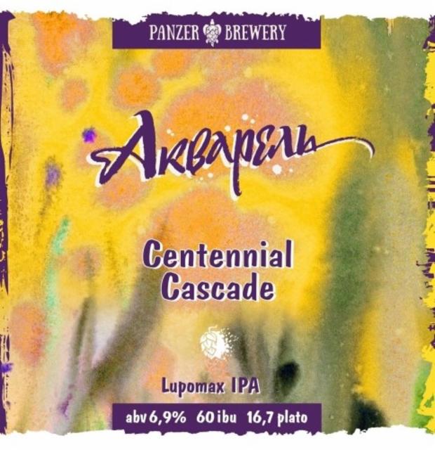 Akvarel / Акварель Centennial Cascade 6.9%, Panzer Brewery, Russia