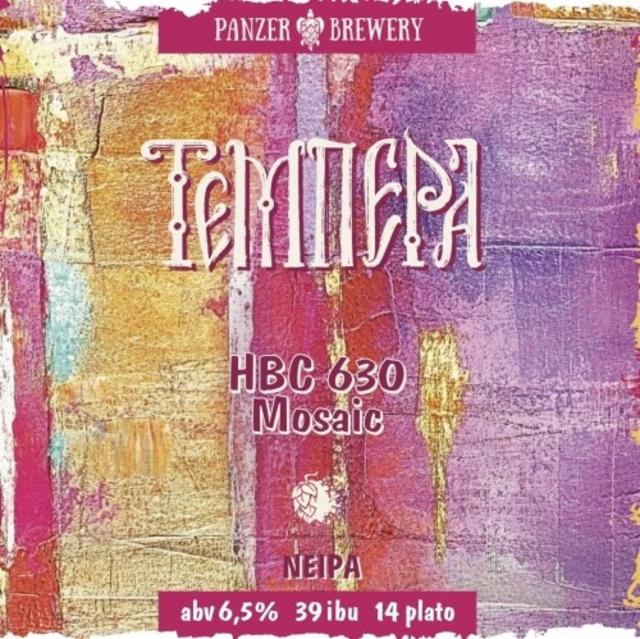 Tempera / Темпера HBC-630 Mosaic 6.5%, Panzer Brewery, Russia