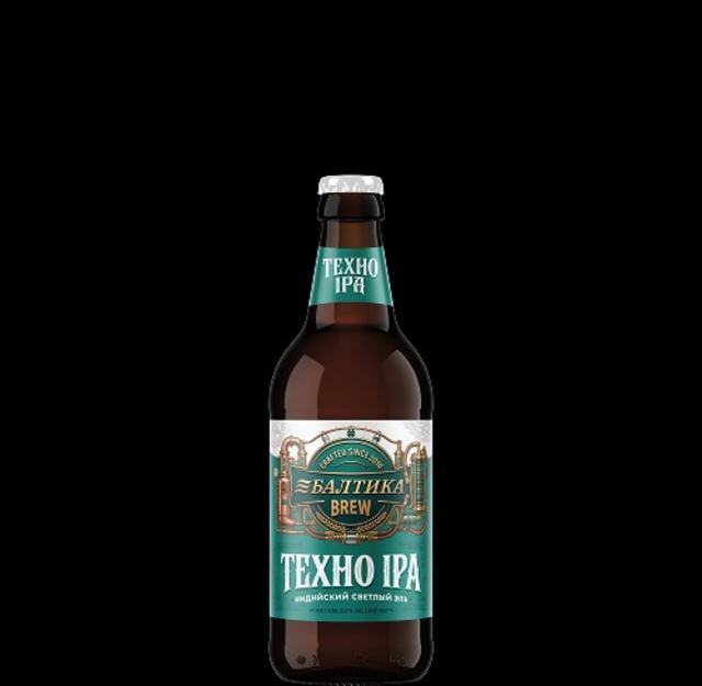 Tekhno IPA / Техно IPA 5.5%, Baltika Brewery / Пивоваренная компания Балтика, Russia
