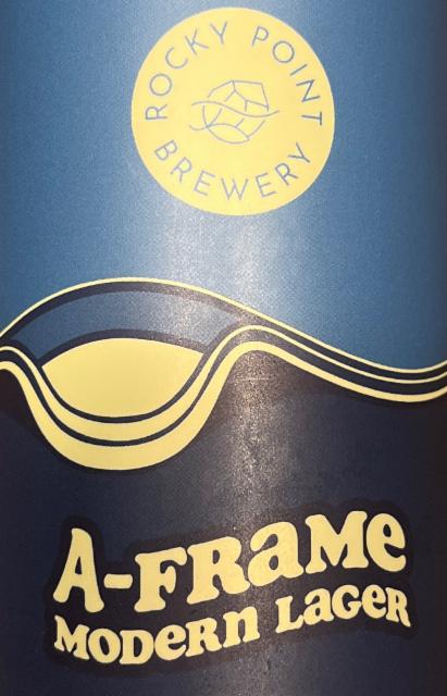 A-Frame Modern Lager, Rocky Point Brewery