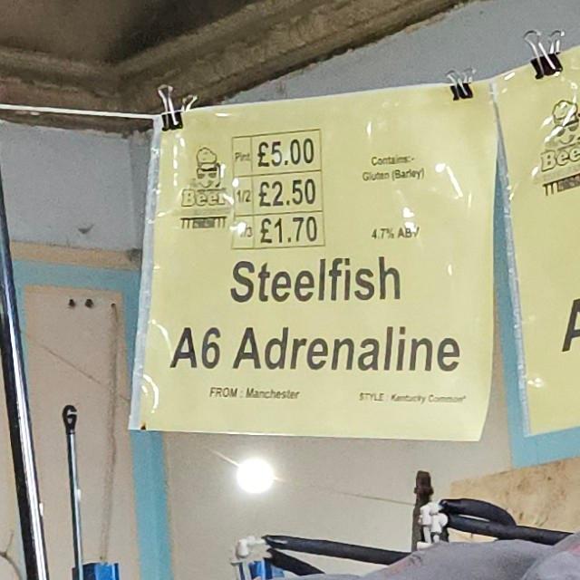 A6 Adrenaline, Steelfish Brewing Co