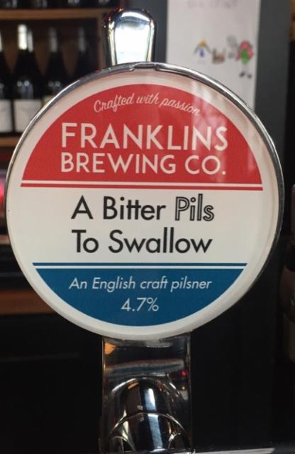 A Bitter Pils To Swallow 4.7%, Franklins Brewing Co, England