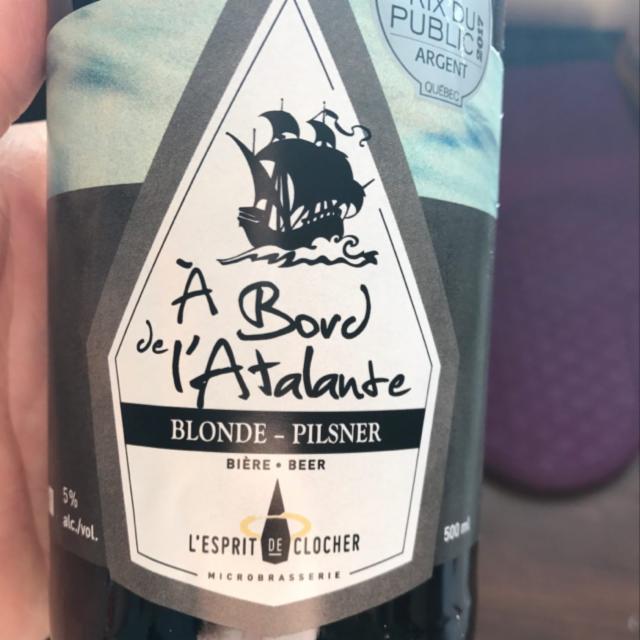 A Bord de l'Atalante 5.0%, Microbrasserie L'Esprit de Clocher, Canada