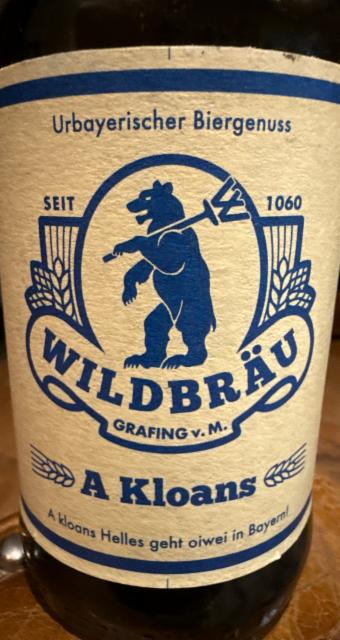 A Kloans 5.0%, Wildbräu Grafing, Germany