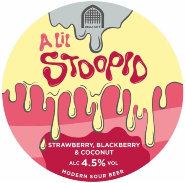 A Lil Stoopid: Strawberry, Blackberry & Coconut 4.5%, Vault City Brewing, Scotland