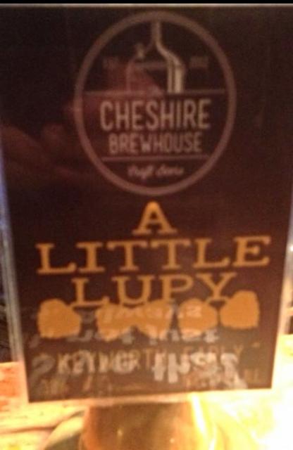 A Little Lupy "Keyworth Early" 3.8%, The Cheshire Brewhouse, England