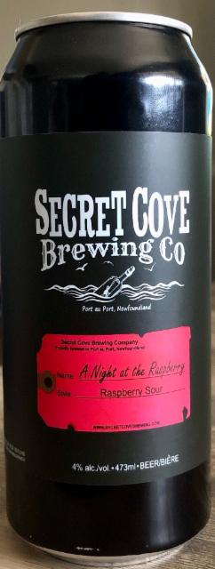 A night at the raspberry 4.0%, Secret cove brewing co, Canada